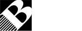 A black and white logo of blood electric company.